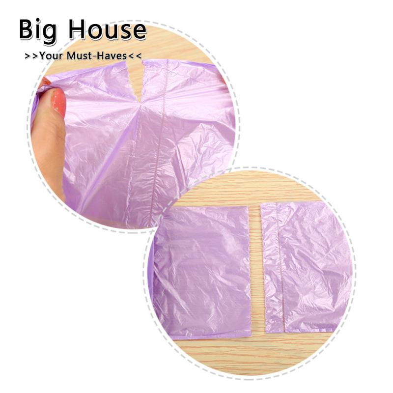 Big House 30 Pcs/ม้วน 45x50 ซม.Thicken ไม่มีกลิ่นเป็นมิตรกับสิ่งแวดล้อมถุงขยะใช้แล้วทิ้ง