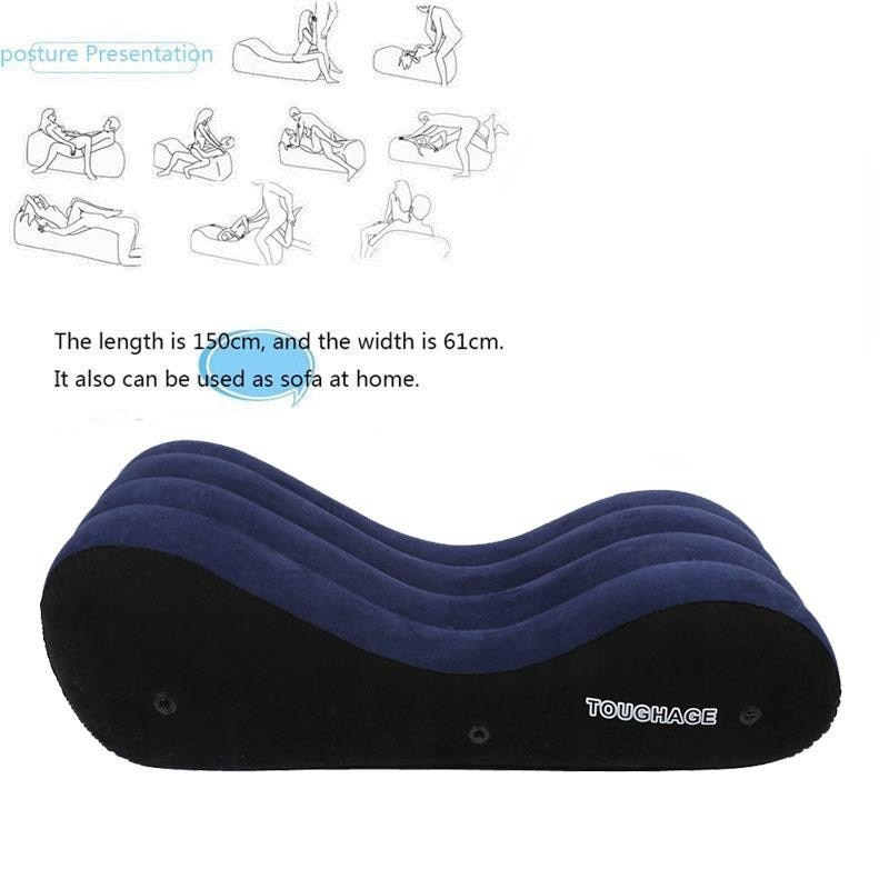 Inflatable Sofa Furniture For Couples Portable Pillow Positions Support ...