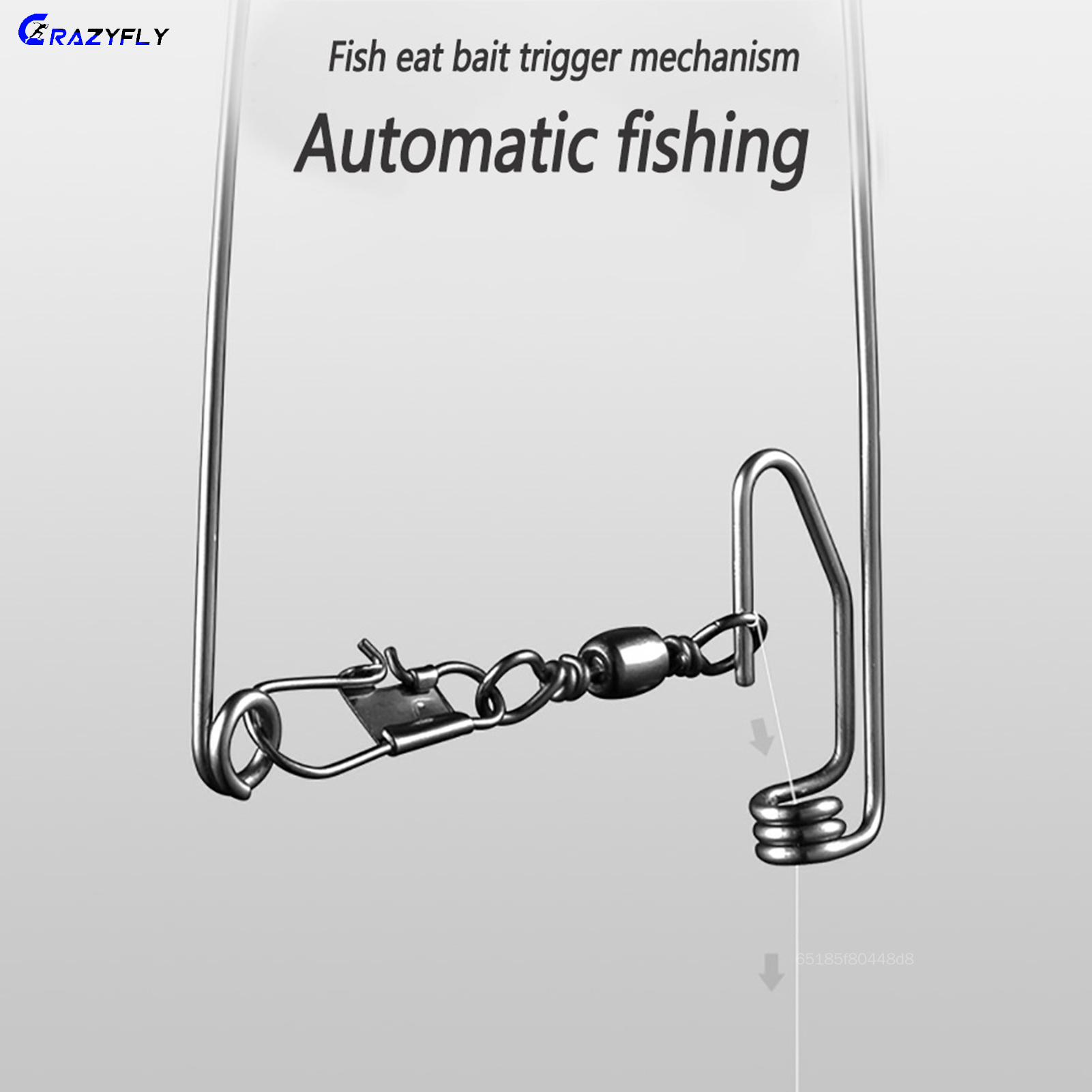 Automatic Fishing Device Spring Loaded Speed Hook Lazy Person Fish
