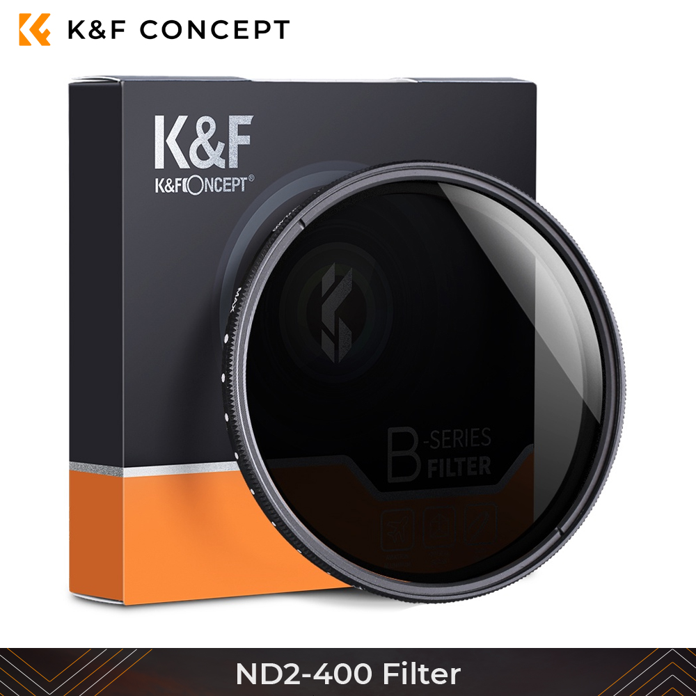 K&F Concept ND2-400 Variable ND Fader Variable Neutral Density Adjustable ND Filter ND2 to ND400