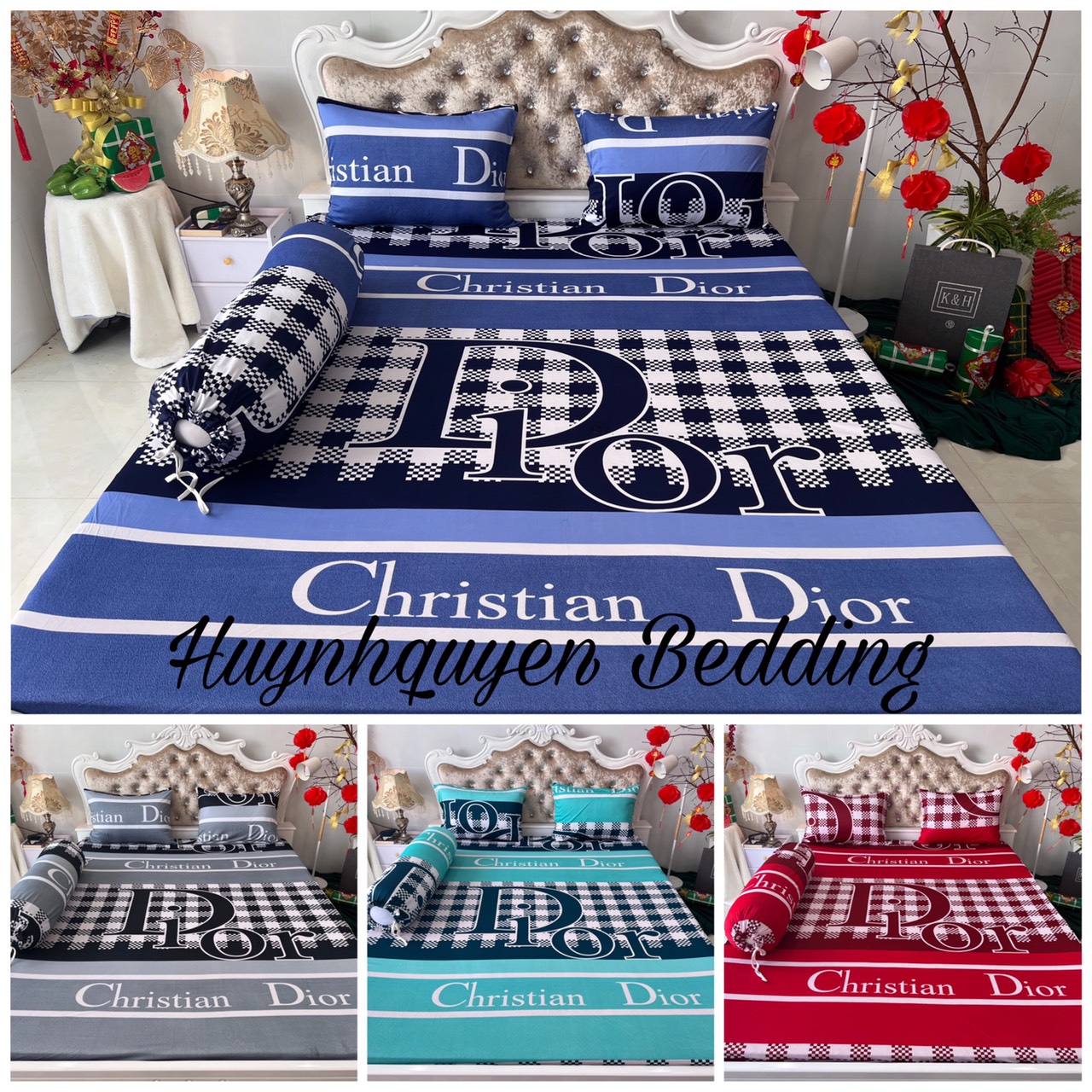 Trọn bộ drap ga thun [CÓ MỀN] (M6*2M nệm 5-15cm) chất Hàn quốc mát, đẹp