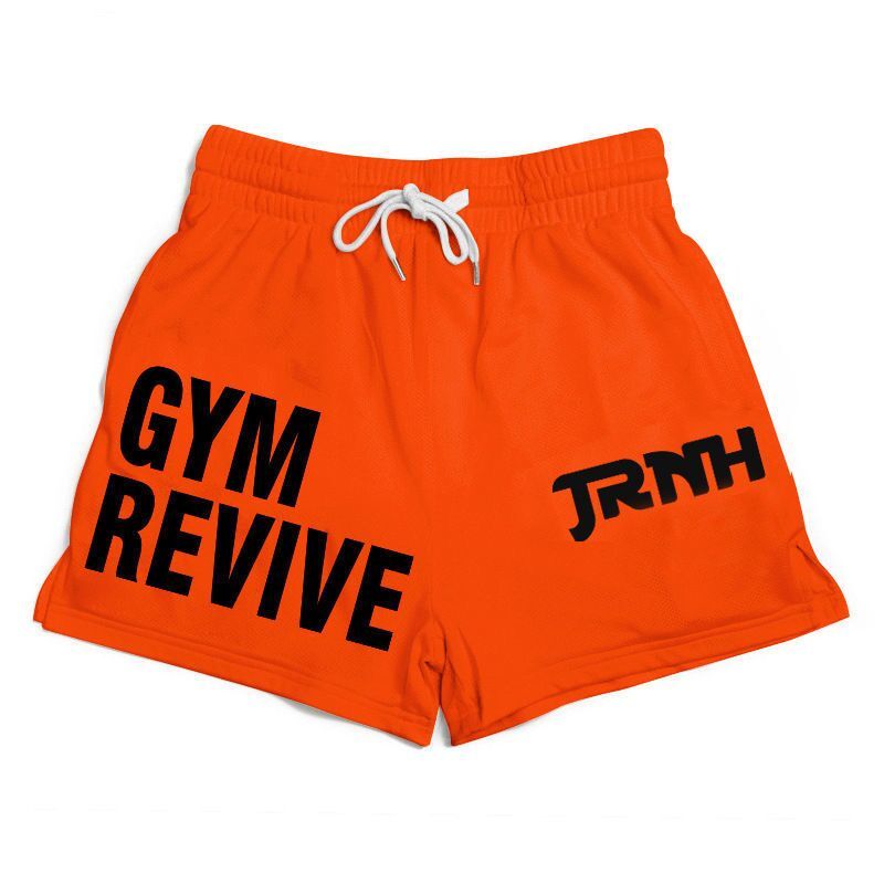 Summer New Mesh Quick Drying Breathable Split Shorts for Leisure Sports and Fitness 4-point Shorts for Men Over Knee