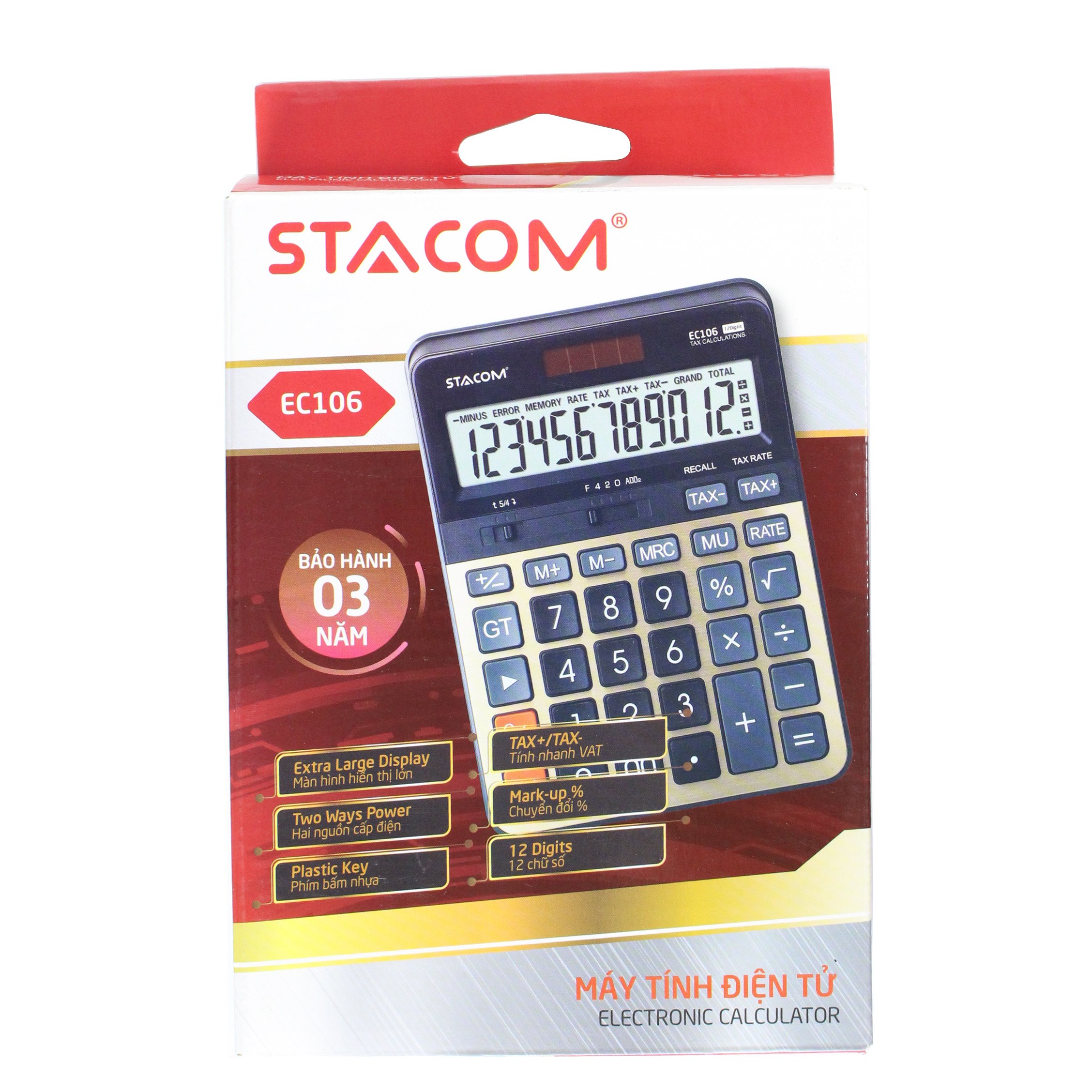 Máy tính 12 số stacom - ec106