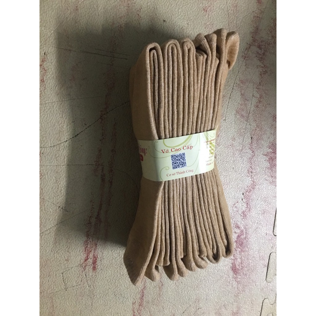 5 đôi - Vớ cotton dày, mịn, vớ đùi 55-57cm