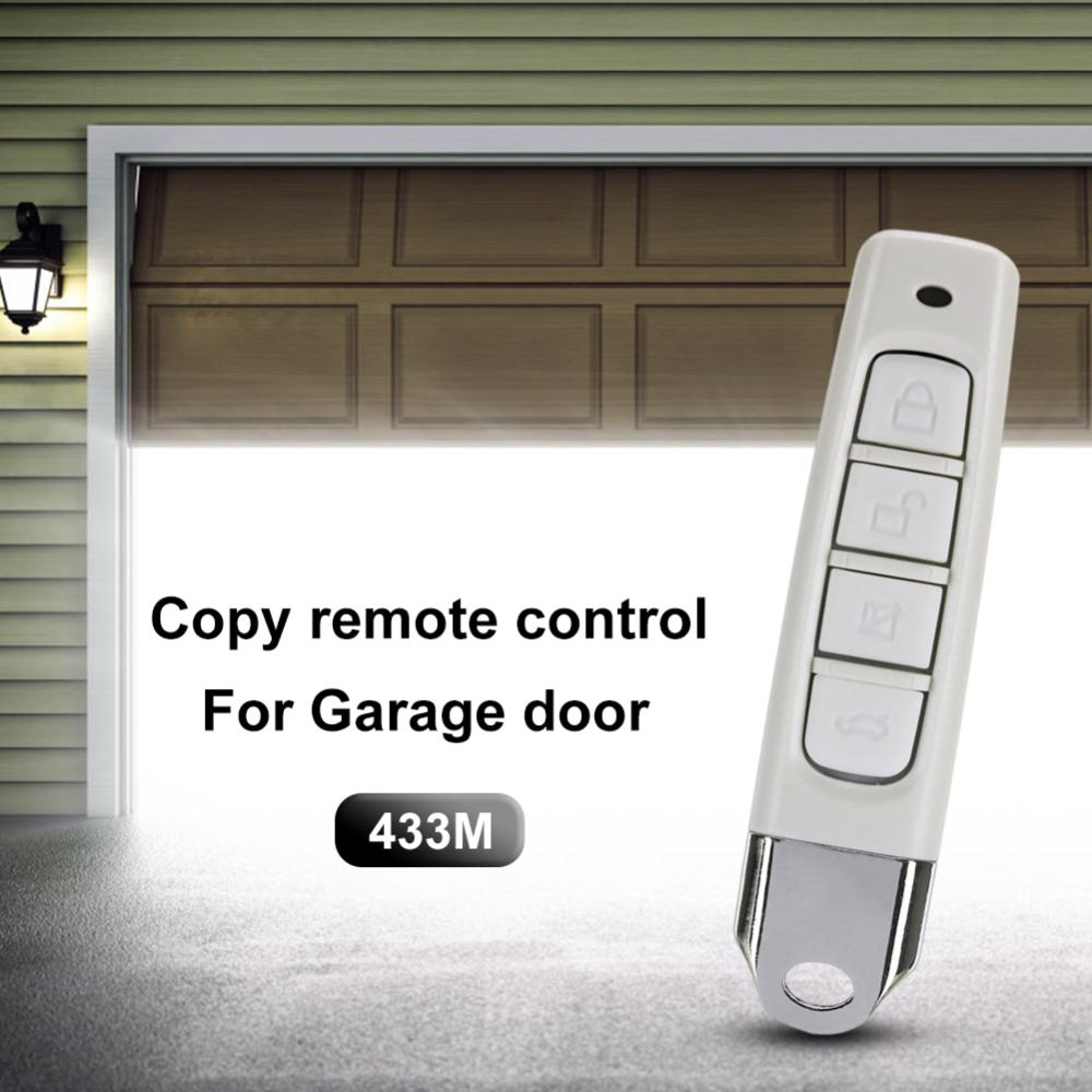 433MHz Remote Controller Plastic 4 Keys Cloning Remote Control Multifunctional Copy Duplicator for Garage Gate