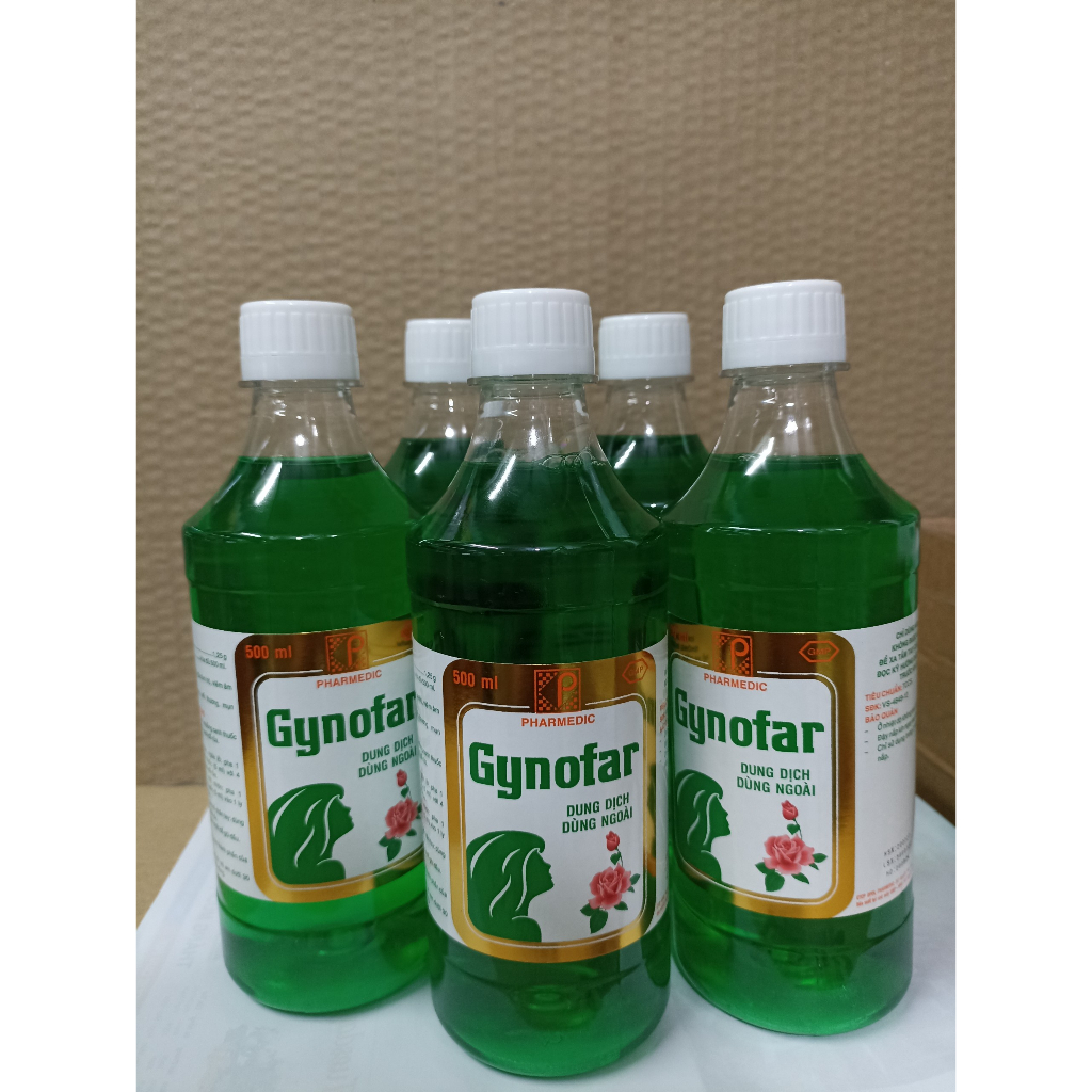 Dung dịch vệ sinh phụ nữ gynofar pharmedic chai 500 ml