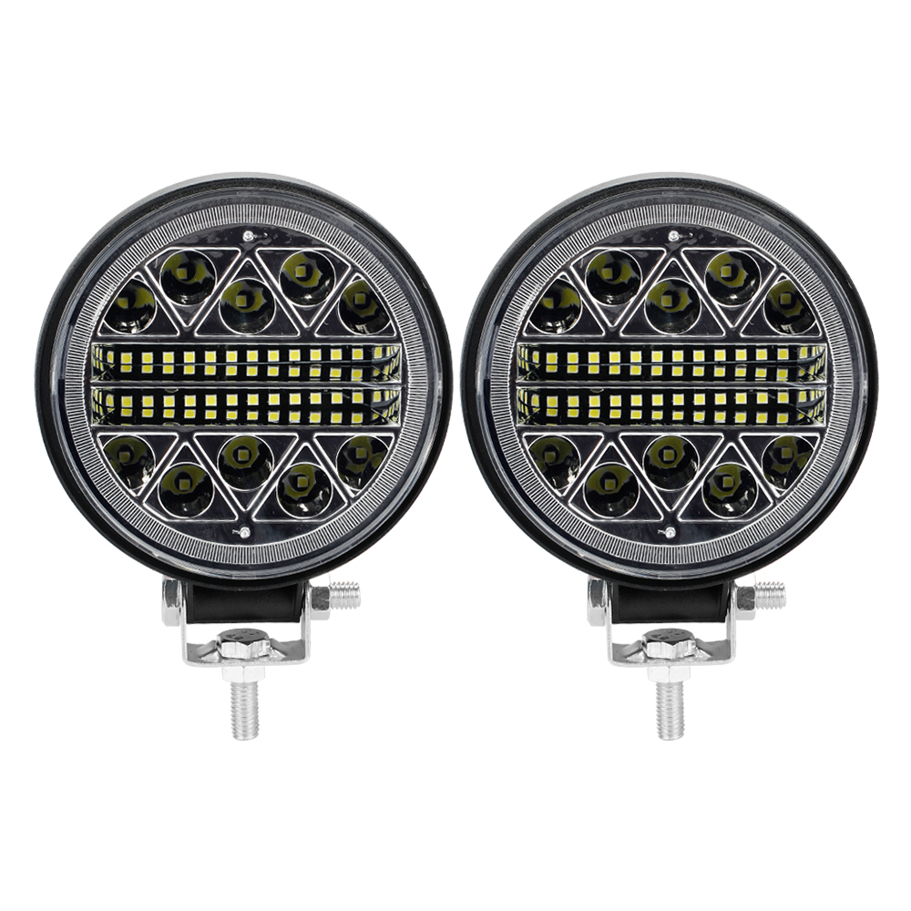 Occkic car sports light led 4 inch work light fog light super bright 800w auto fluorescent light led round spot light 12v waterproof led light suitable for off-road vehicle/truck/suv/motorcycle/car