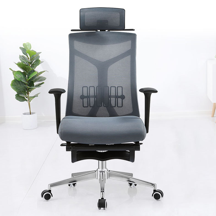 Ghế công thái học - Ghế văn phòng ngả lưng có gác chân, tựa lưng nâng hạ, ngả lưng 170 độ