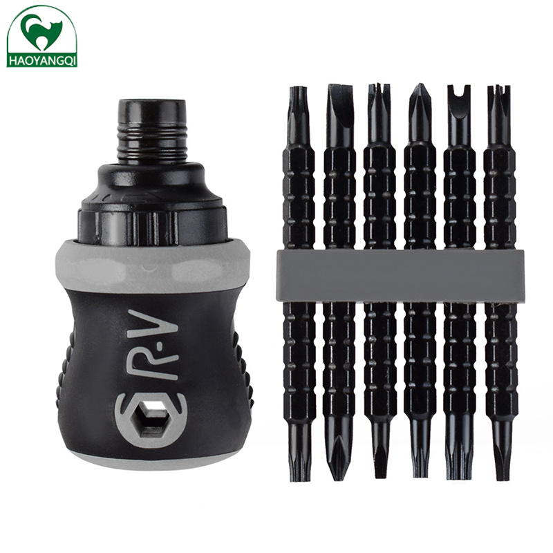 screwdriver Phillips flat screwdriver driver change cone multi-use combination 13-in-1 ratchet dual-purpose screwdriver suit Hardware tool