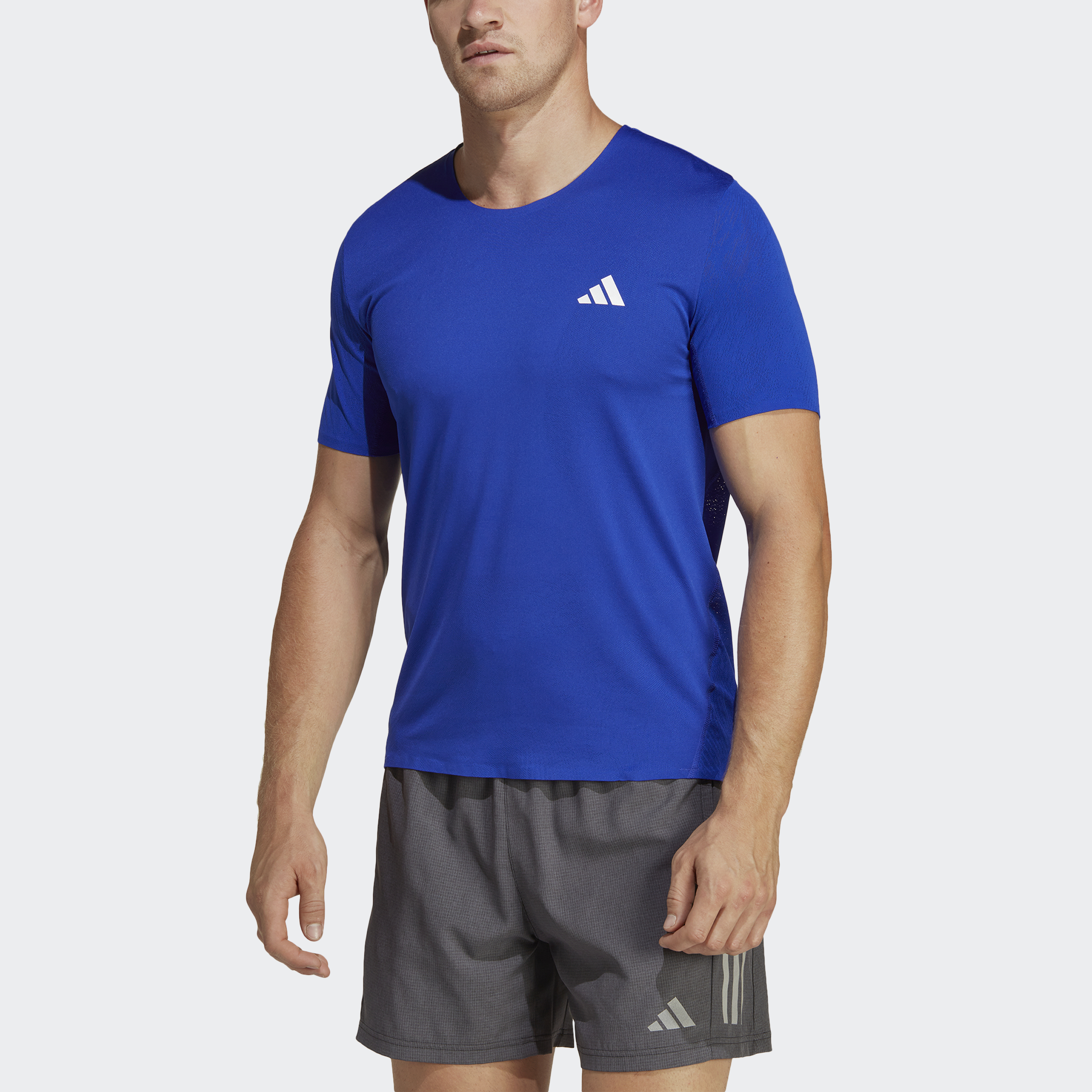Adidas chạy áo thun adizero nam màu xanh da trời hn8008