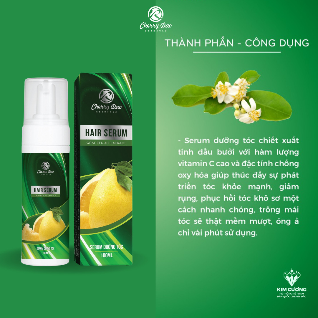Combo dầu gội dầu xả và serum mọc tóc nhanh CRD -  CherryDao