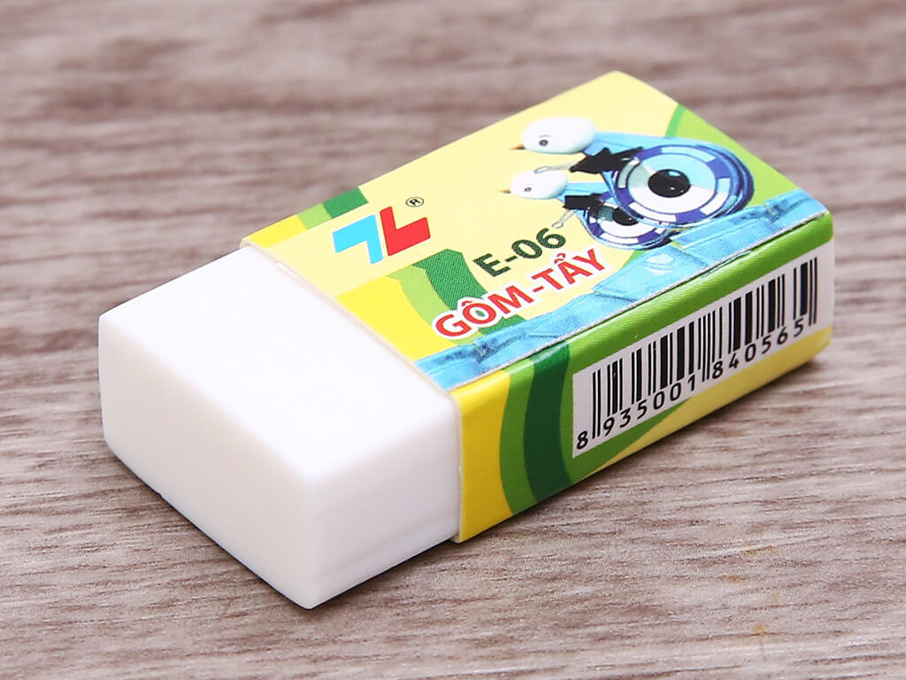 Gôm Trắng Thiên Long E-06 - Tẩy E06 Thiên Long Chính Hãng