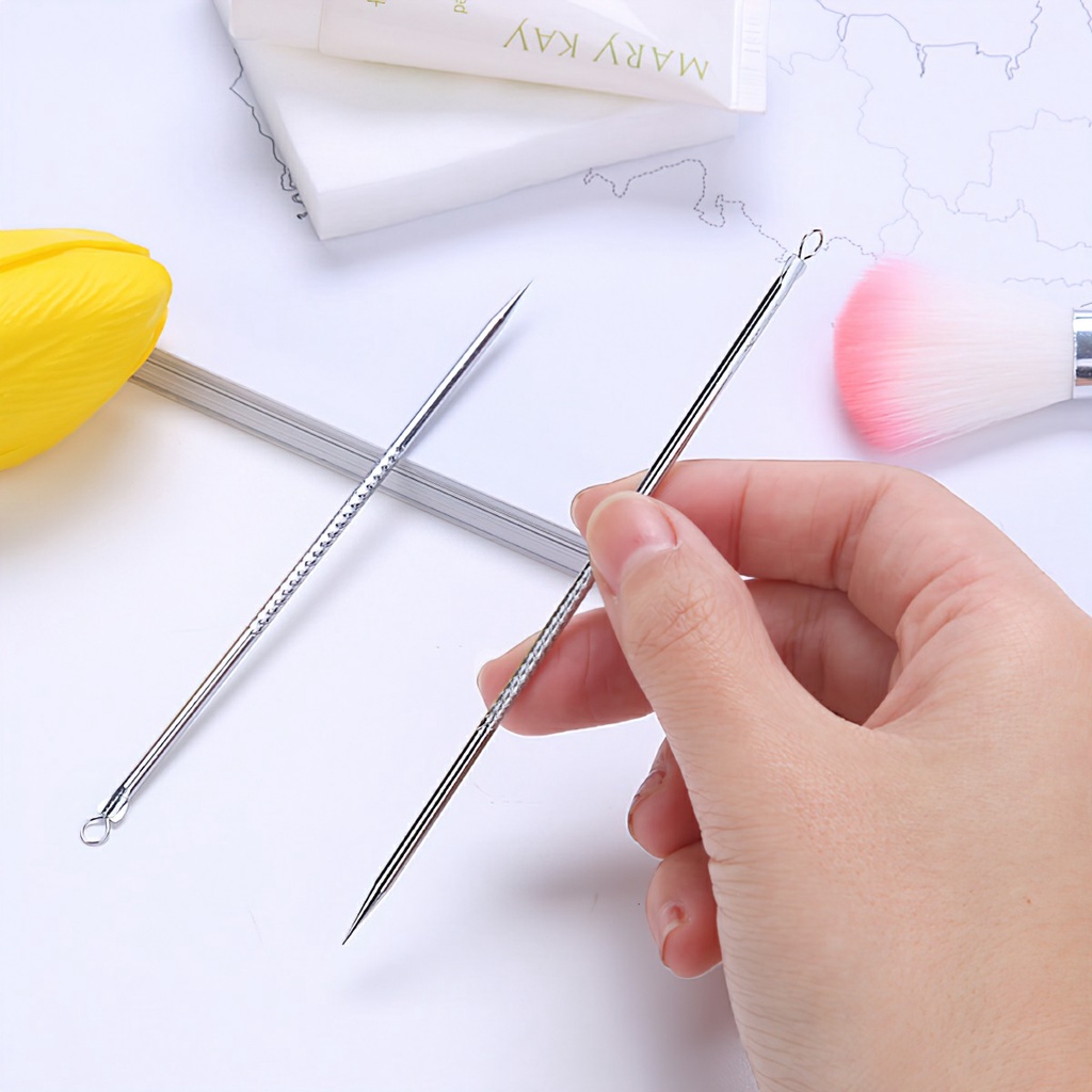Cây Nặn Mụn 12cm 2 Đầu Que Nặn Mụn Cao Cấp