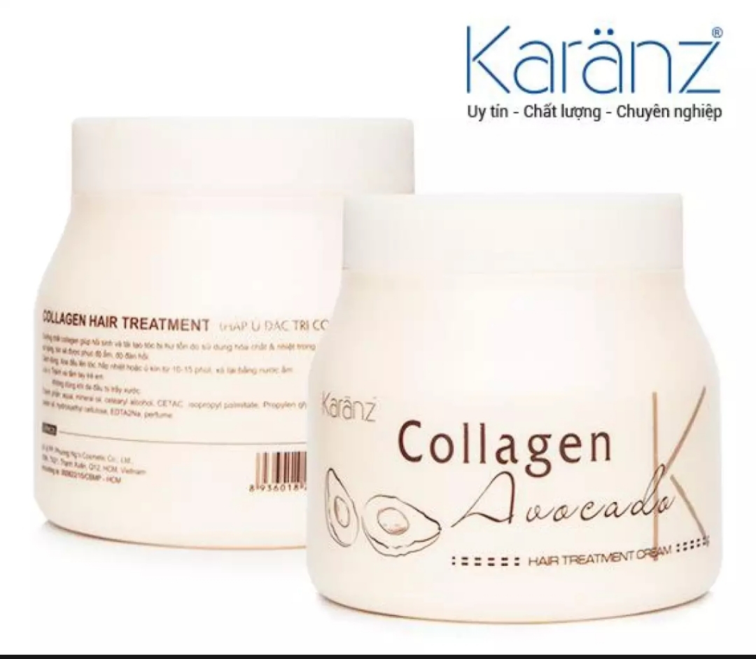 Hấp dầu, kem ủ tóc KARANZ Collagen hương Bơ dưỡng tóc, tự nhiên