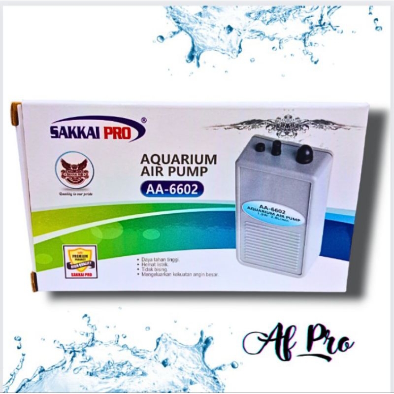 Aerator Airpump Baterai Aquarium Aquascape 1 LUBANG SAKKAI PRO 6602