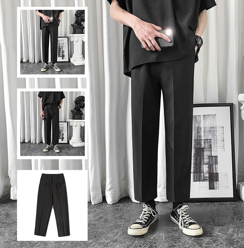 Quần Tây Âu Chinos Nam Baggy Hàn Quốc Ống Suông Basic Lưng Cài Kiểu Dáng Thanh Lịch Thời Trang FASHION4MENHN JOGGER 9000063C