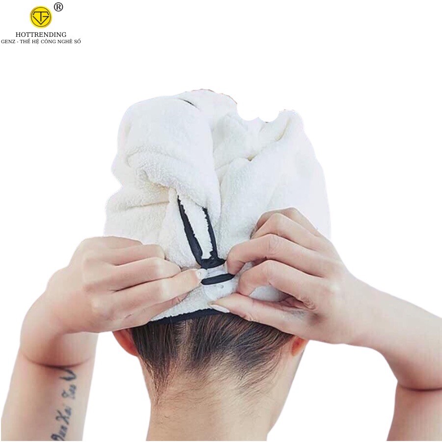 Khăn quấn tóc làm khô tóc cực nhanh siêu thấm nước