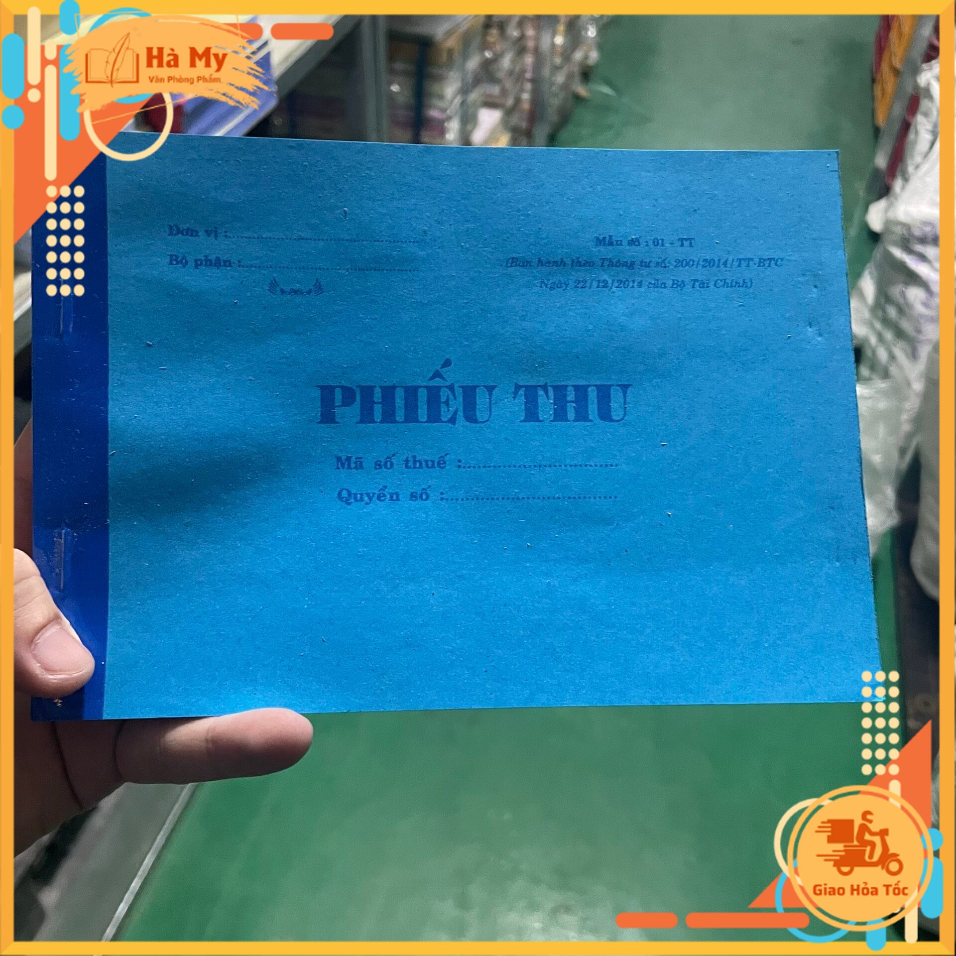 Phiếu Thu, Phiếu Chi 1 Liên, 2 Liên, 3 Liên Khổ 13 x 19cm