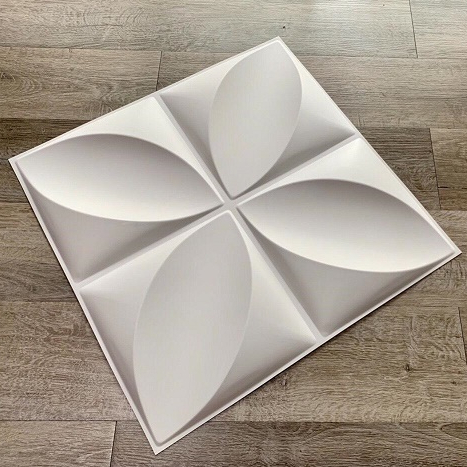 Tấm ốp tường PVC 3D KT 50x50cm Đen/Trắng