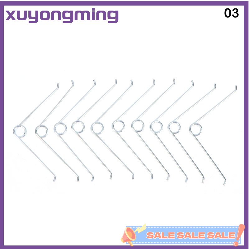 Xuyongming 10Pcs Stainless Steel Compression Spring Fruit Branch Shears Round V-shape Spring Gardening Scissors Accessories Tool