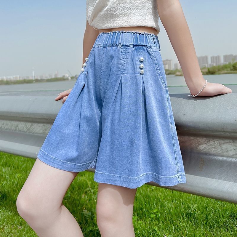 YADOU🔥Cô gái quần short, mùa hè, mỏng, quần jean, quần lót, quần short trẻ em, thời trang,quần chip cho bé gái,quần cho bé gái