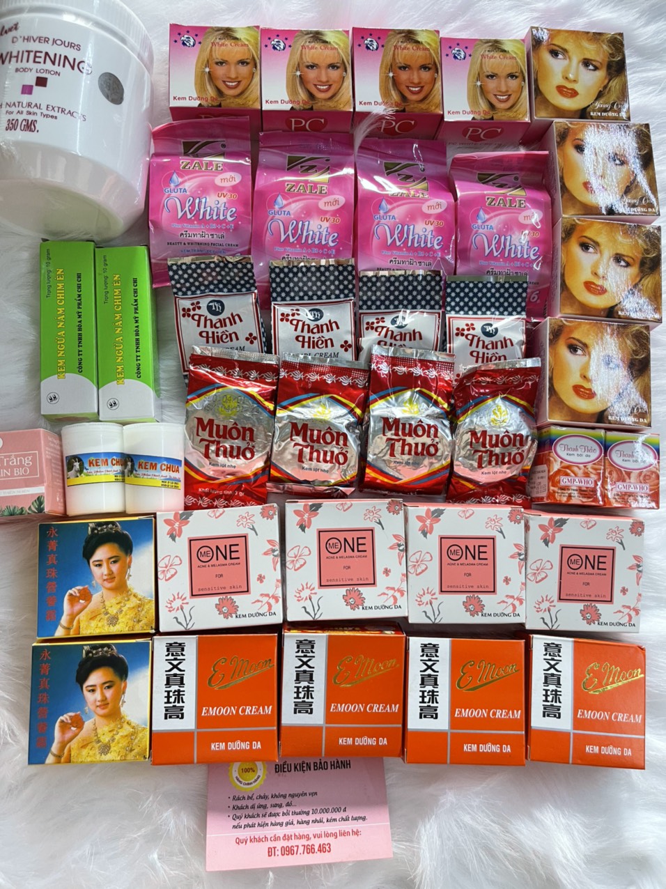Combo kem trộn siêu trắng nhanh (trộn sẵn 400_500g)