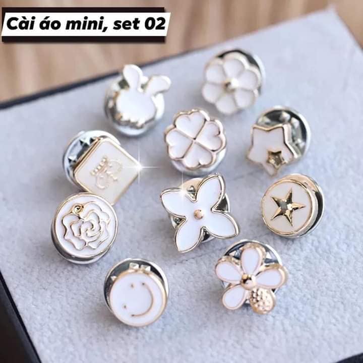 Set 10 ghim cài áo mini siêu dễ thương