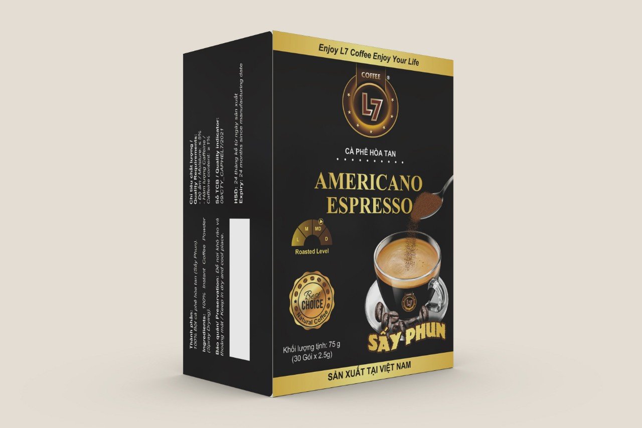 Cà phê hòa tan AMERICANO ESPRESSO – SẤY PHUN L7