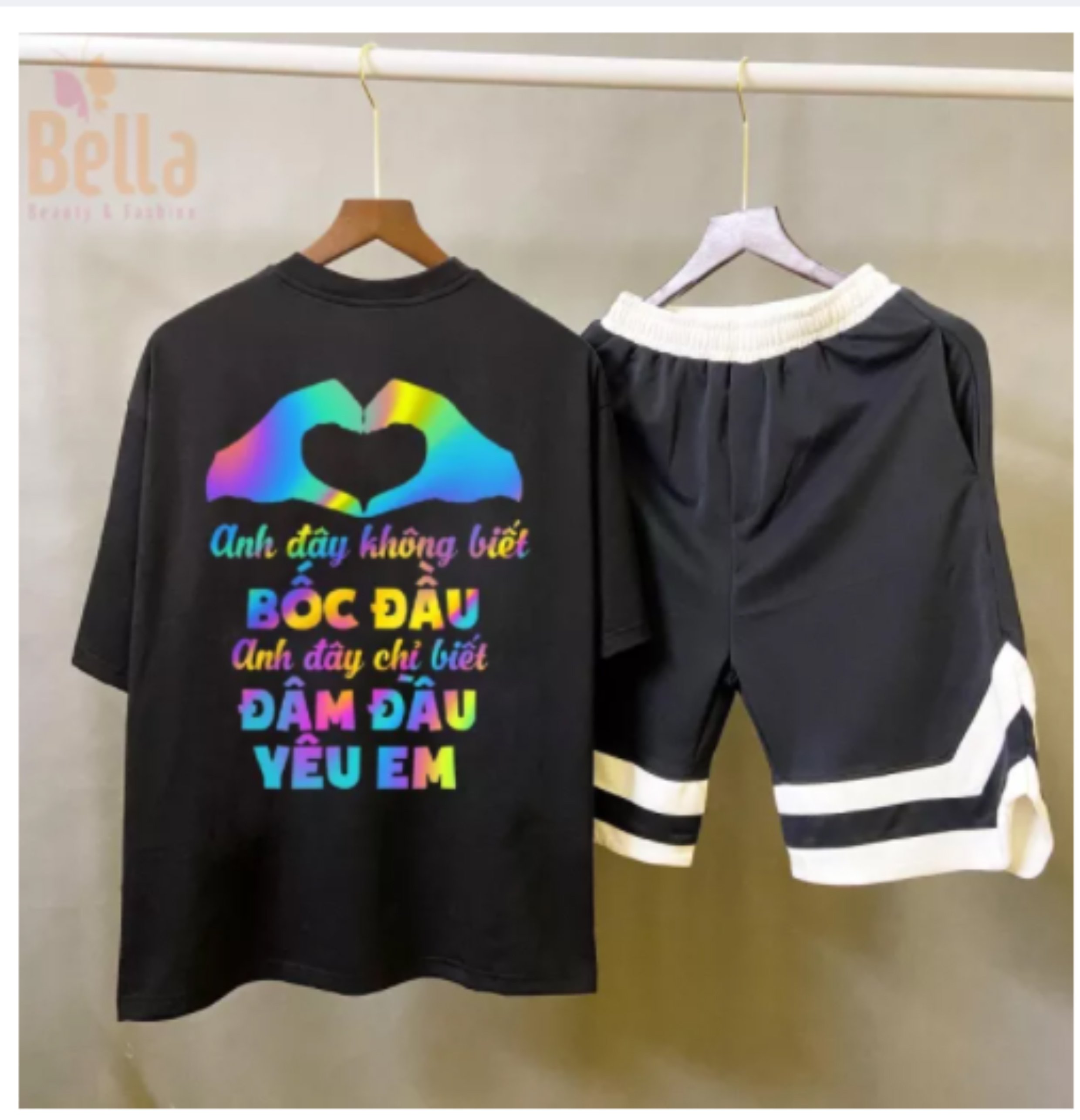 SÉT ÁO PHẢN QUANG 7 MÀU KÈM QUẦN V ( CÓ BÁN LẺ ÁO )