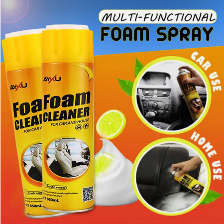 Multi Functional Foam Cleaner for Car and House 650ML Spray to Clean ...