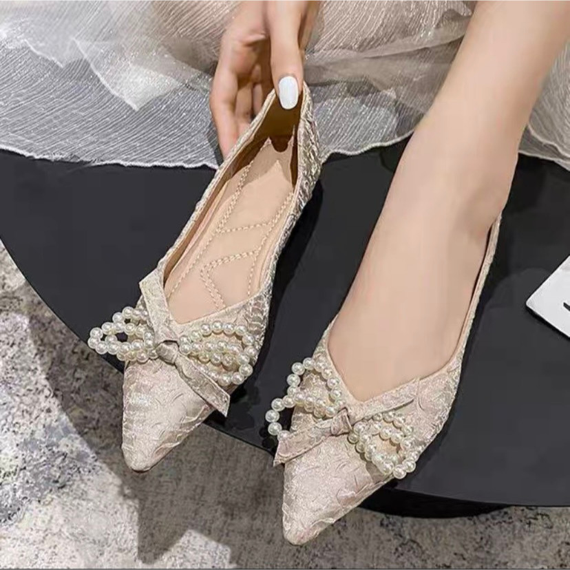 Giày nữ mũi nhọn êm chân size chuẩn 35-39 lên chân cực sang