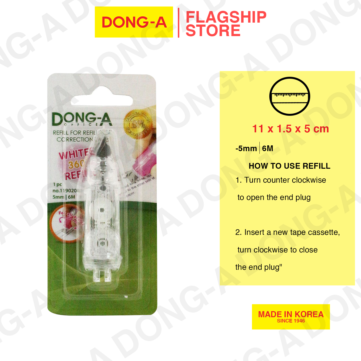 DongA Whitee 360 Correction Tape Refill 1pc 119020A Lazada PH