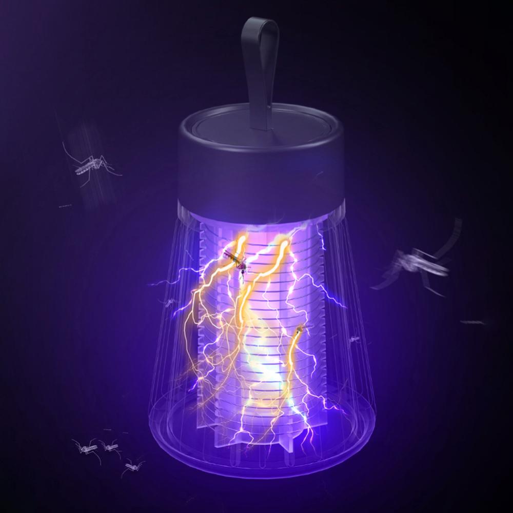 Electric Mosquito Killer Lamp Portable LED Light Fly Bug Insect Trap Zapper