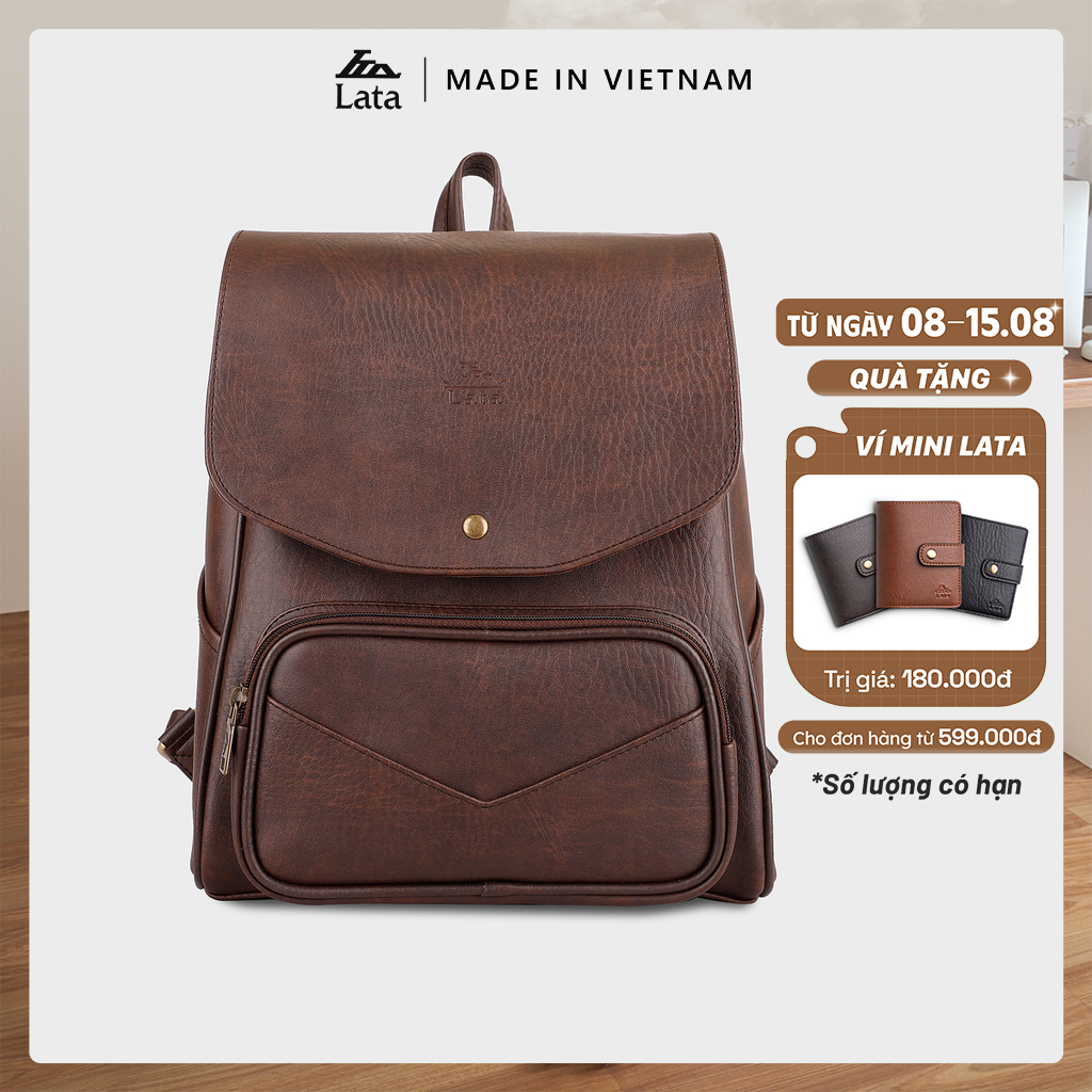 Balo Lata (Thời trang nữ tiện lợi cỡ lớn - Balo da BAL37)