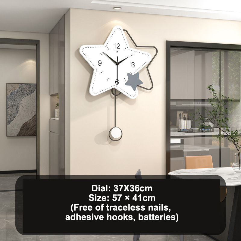 Modern art clocks living room simple fashion personality creative clock hanging wall home entrance background decoration wall clock