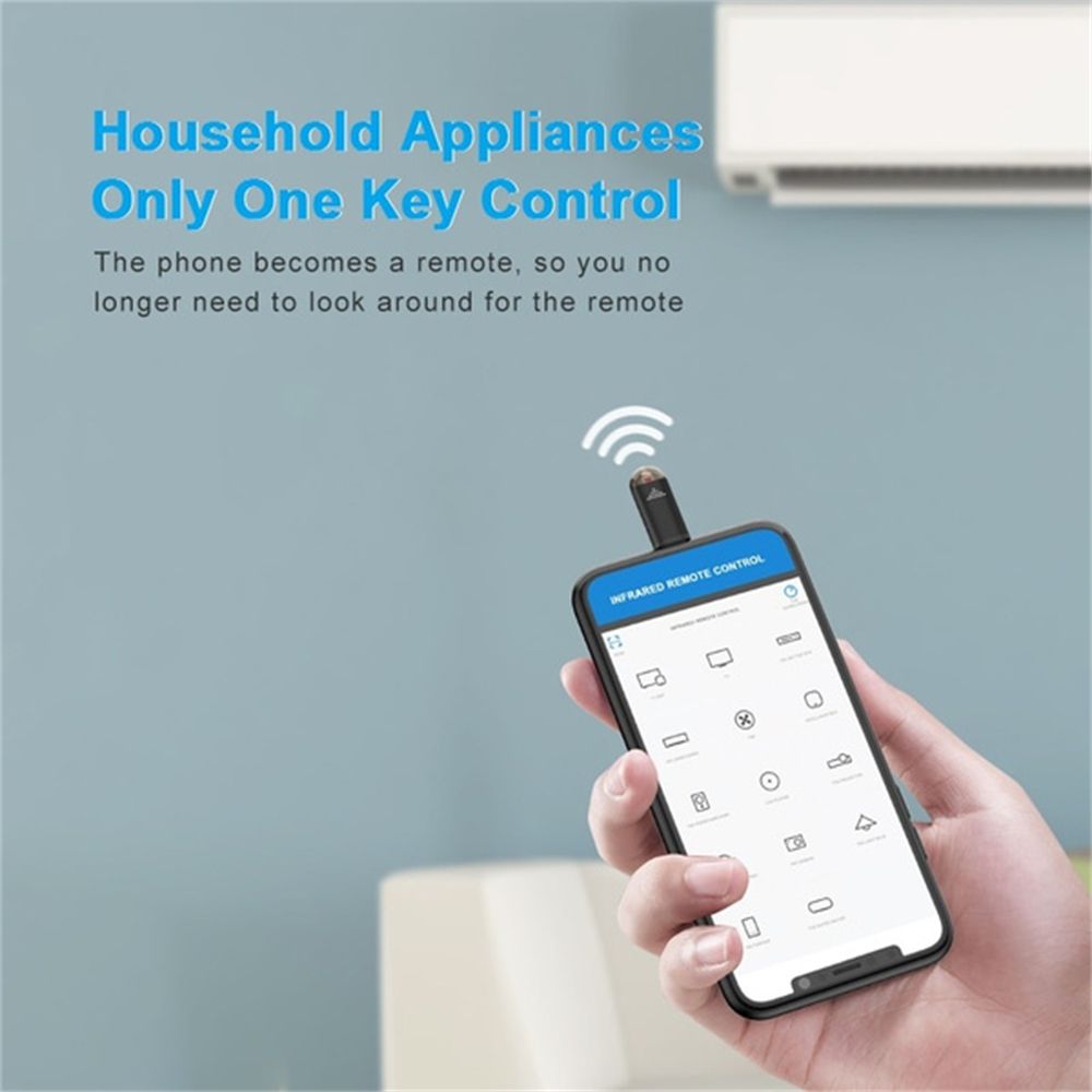 Máy phát hồng ngoại gắn điện thoại USB vi đa chức năng hsting không dây cho điện thoại di động thông minh Điều khiển từ xa điện thoại hồng ngoại Bộ chuyển đổi thiết bị điều khiển từ xa TV chuyển đổi IR