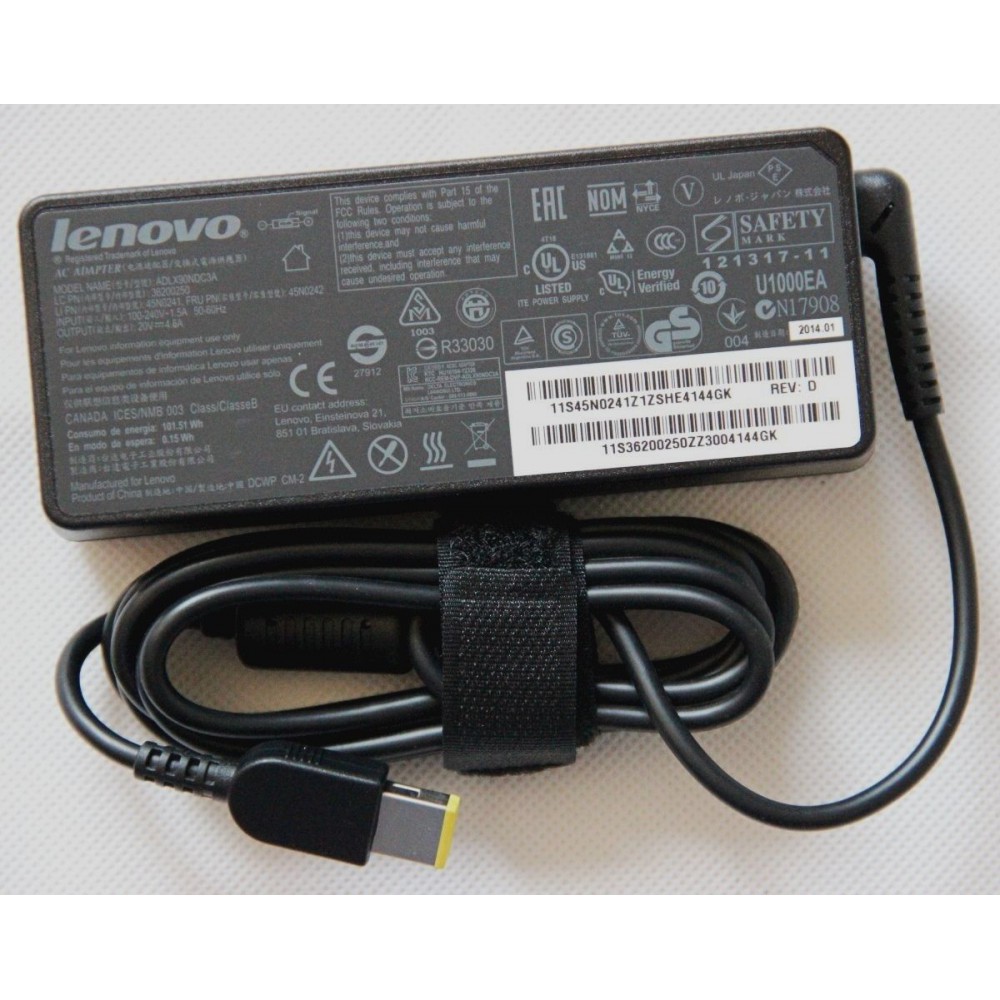 Sạc laptop lenovo thinkpad x250 t431s t450 t450p t450s 20v 3.25a vuông