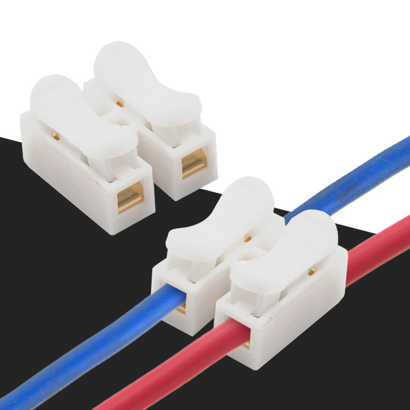 Sun 10pcs CH2 nhanh chóng Splice khóa dây kết nối cáp điện thiết bị đầu cuối cho dễ dàng an toàn nối vào dây