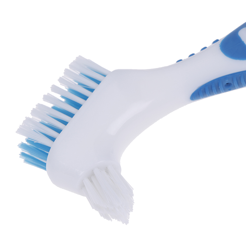 Denture Cleaning Brush Dedicated Denture False Teeth Brush Oral Care Tooth Brush.