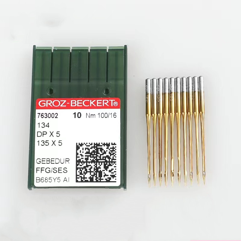 Aghi Industriali Per Macchina Da Cucire Groz-Beckert 134R 135X5 DPX5 – Sistema 135X5, Calibro 16/100, Compatibili Con Molte Marche