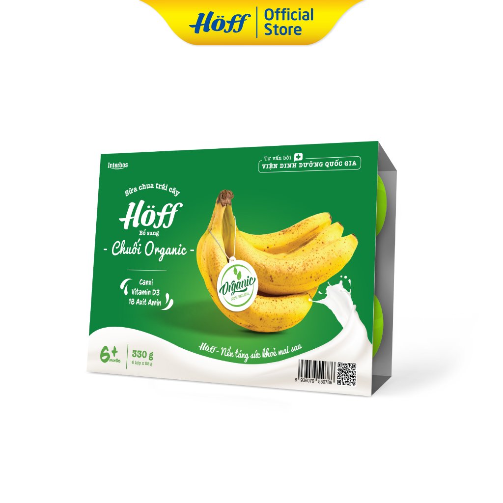 Sữa Chua Chuối Organic Hoff (thùng - 48 hộp)