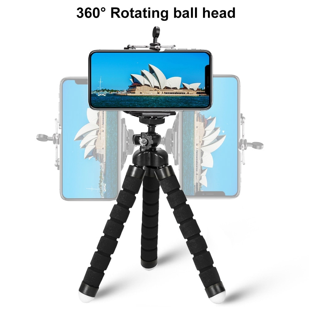 Sponge Tripod Octopus Bracket Universal Phone Sponge Tripod Octopus Sponge Mobile Phone Holder
