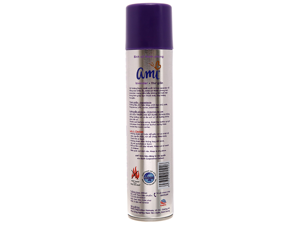 Nước hoa xịt phòng hương hoa Ami 280ml - mẫu mới