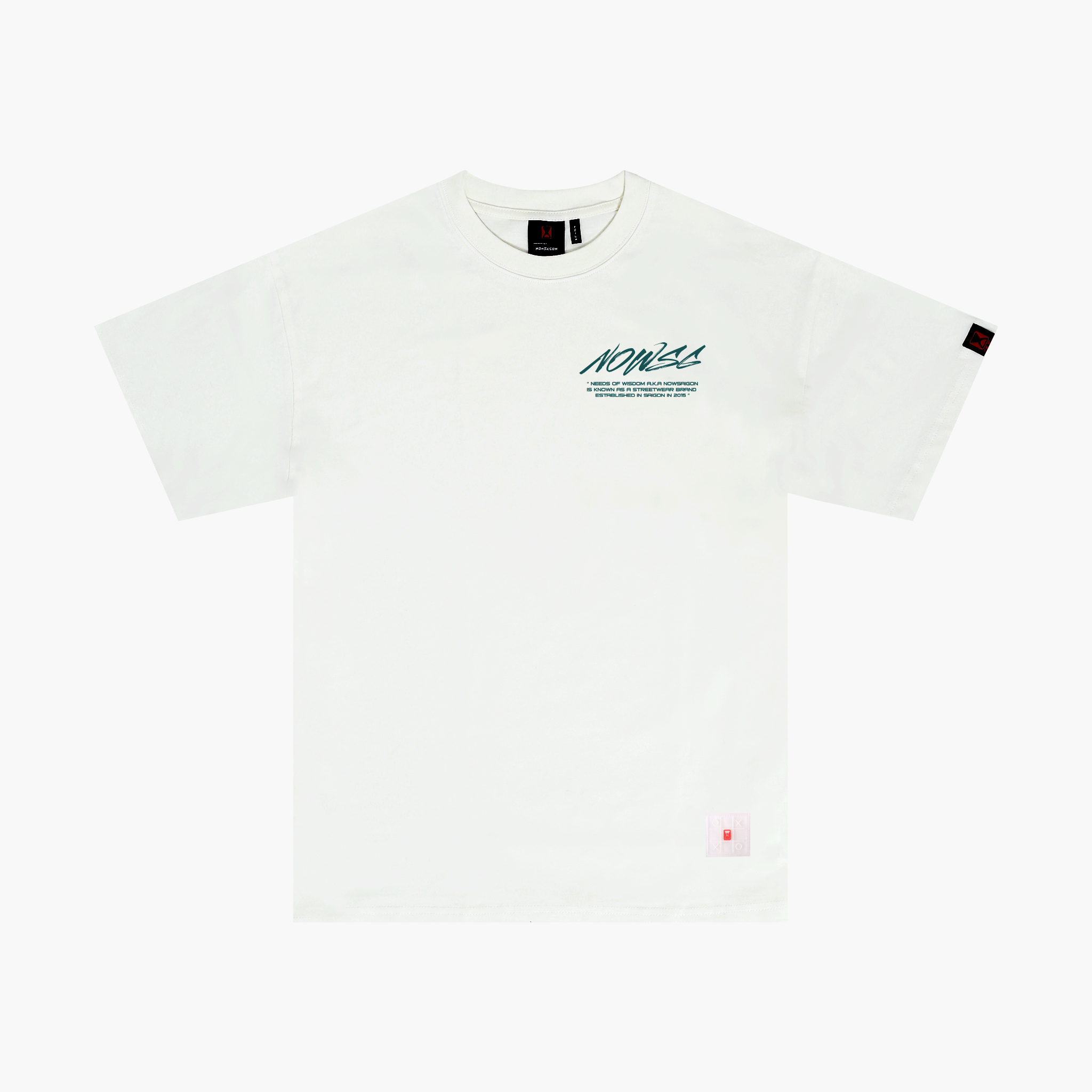 Áo thun NEEDS OF WISDOM Nowsaigon Brush Tee - White
