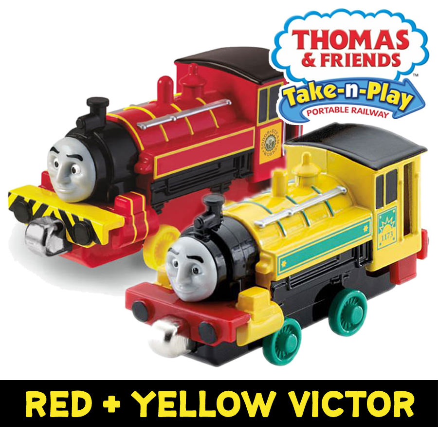 SG STOCK] Take-n-Play RED and YELLOW VICTOR - Thomas and Friends