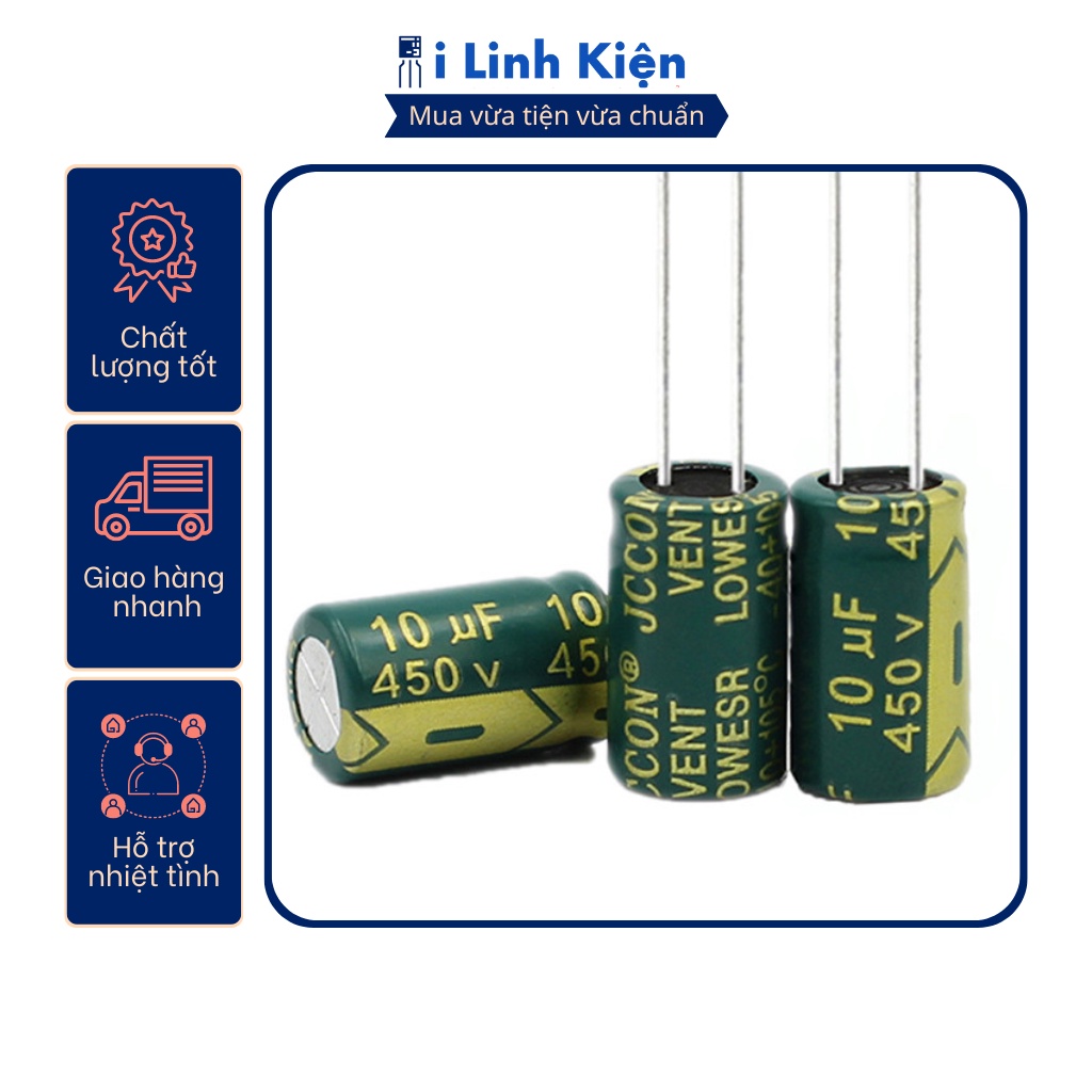 Tụ hóa 4.7UF 10UF 450V chất lượng tốt.