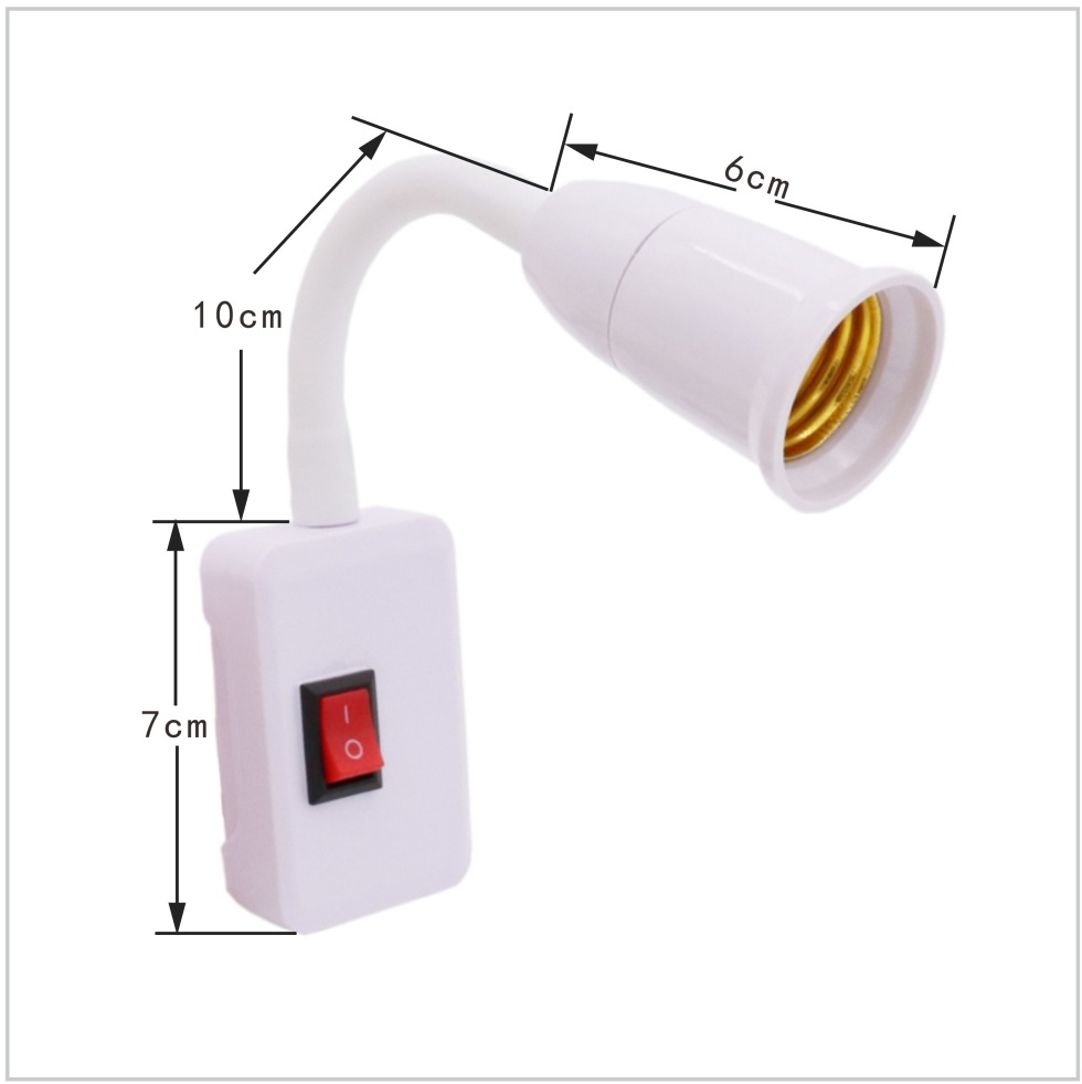 Đui Đèn Uốn Dẻo 360 Độ Có Công Tắc FN-8816
