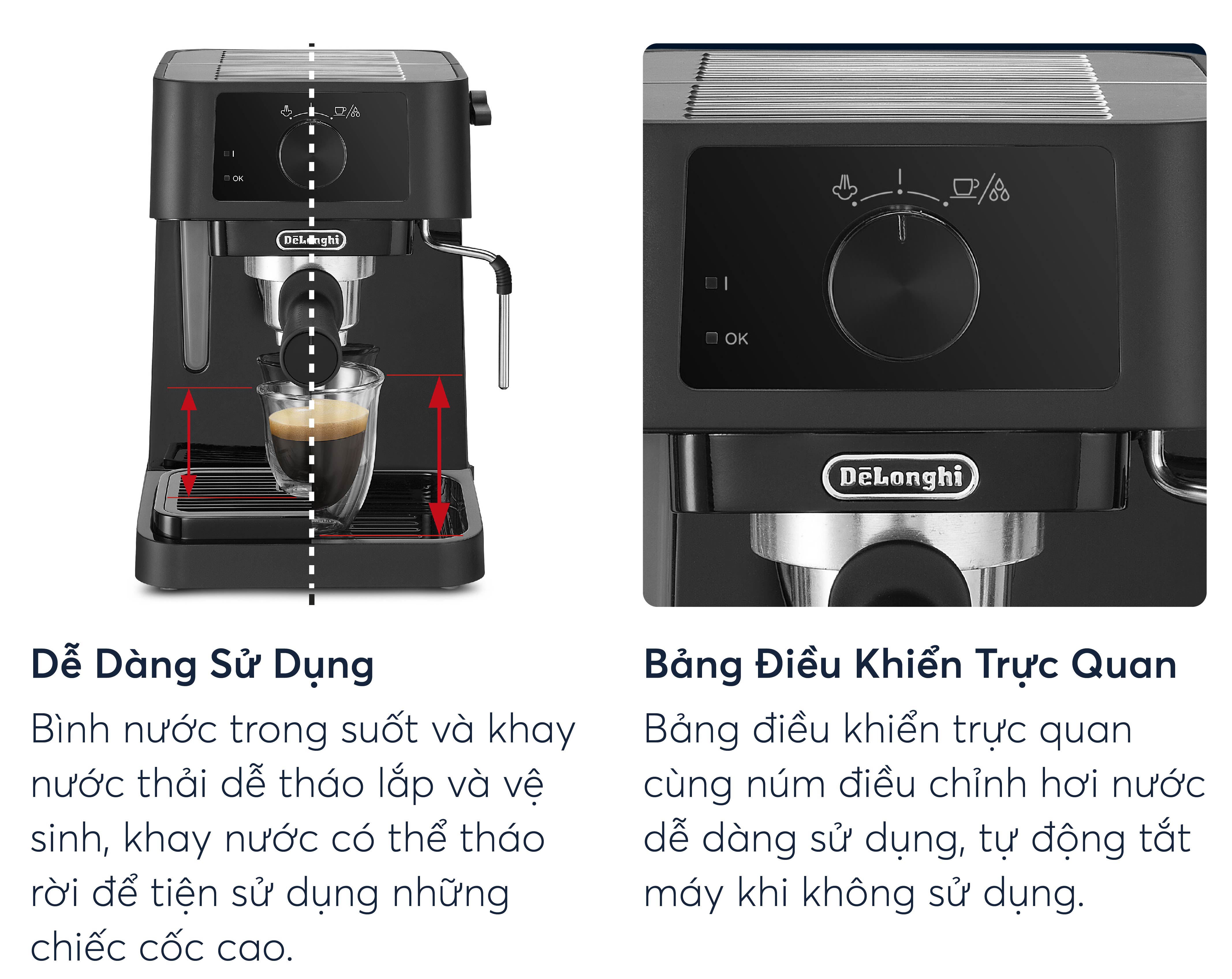 Máy pha cà phê espresso DeLonghi Stilosa EC230.BK