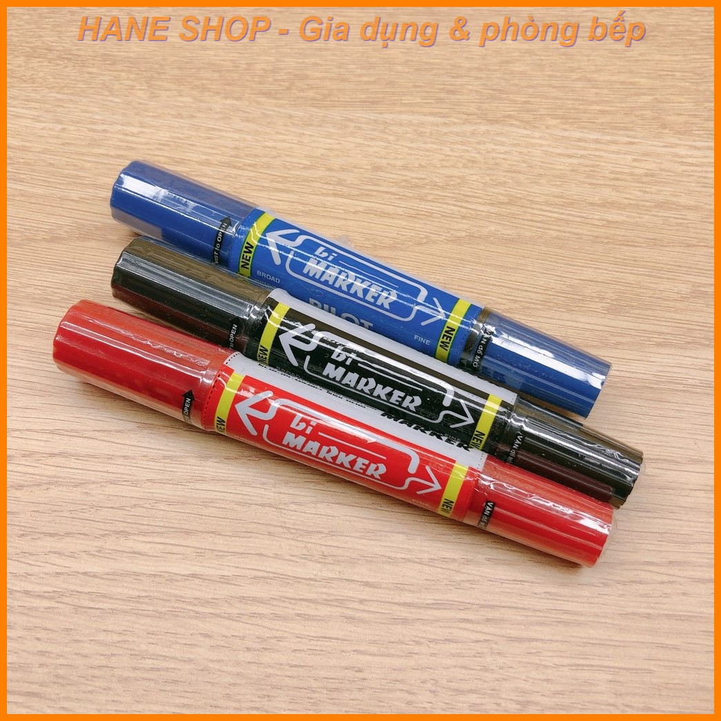Bút lông dầu PILOT 3 màu xanh đỏ đen