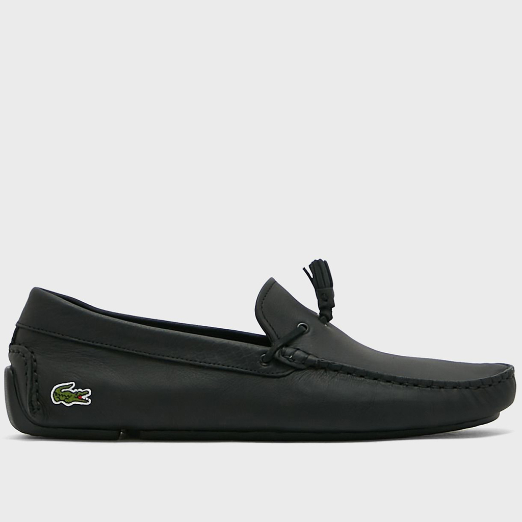 [FreeshipMAX] Giày lười nam Lacoste Piloter Tassel 0121 - Đen
